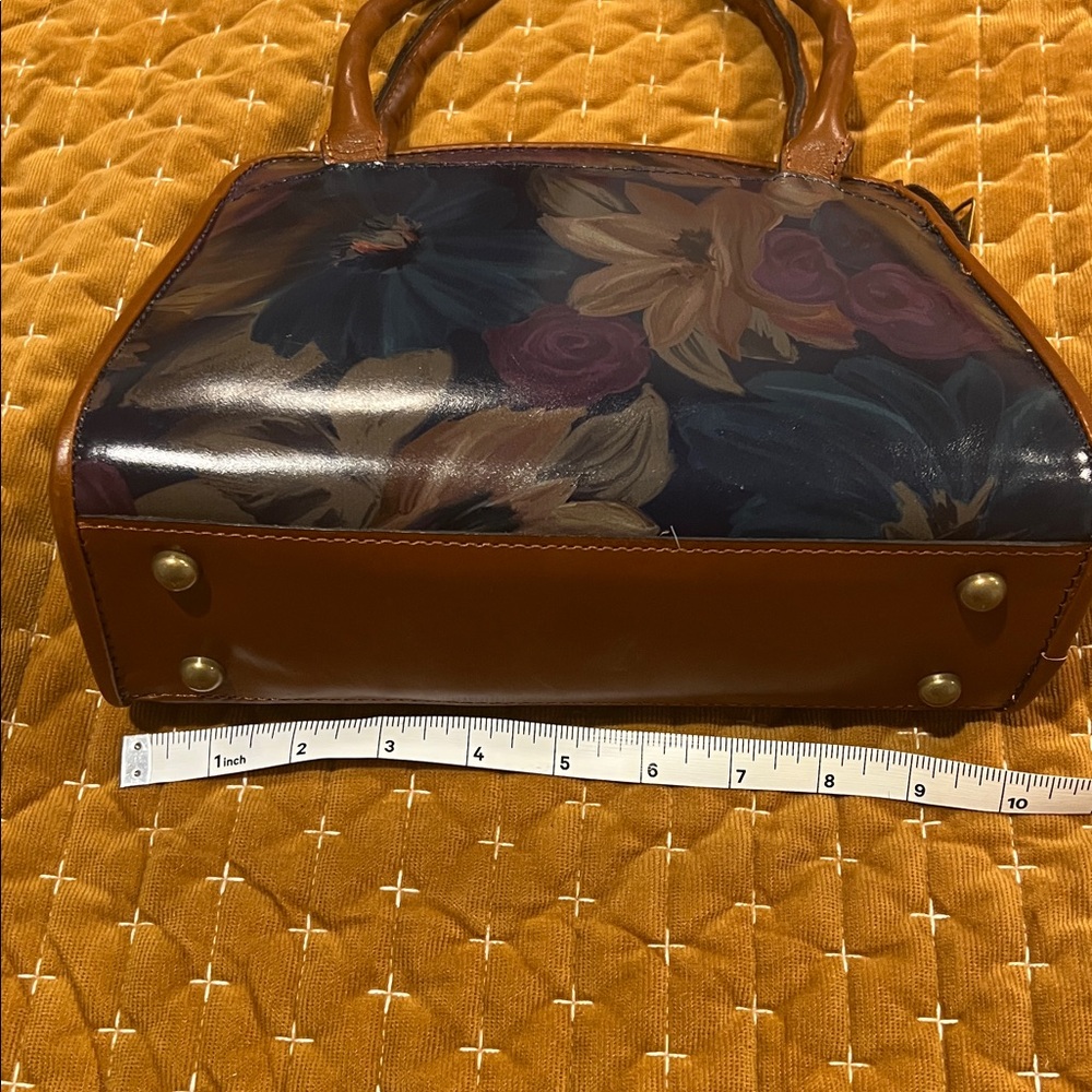 Patricia Nash Paris Satchel Purse with Floral Print - Picture 7 of 9